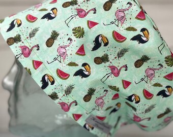 Casquette Copacabana Design pour salle d'opération chirurgicale : coton fait main au Royaume-Uni