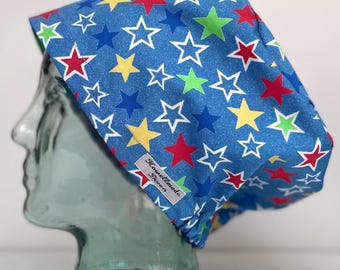 All Stars Design Surgical Theatre Scrub Hat Cap: Cotton Handmade in UK