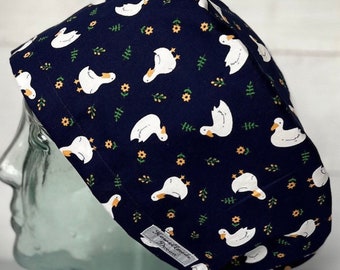 White Duck Design Scrub Hat