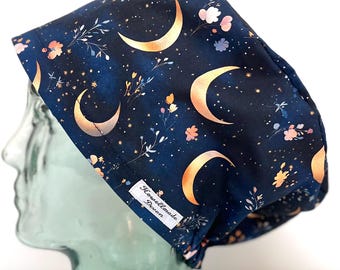 Casquette Summer Nights Design pour théâtre chirurgical : coton fait main au Royaume-Uni