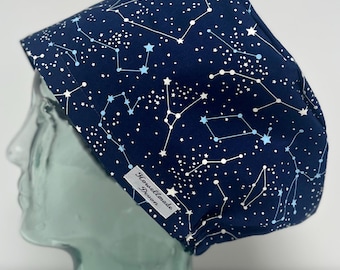 Casquette Stargazing Design pour théâtre chirurgical : coton fait main au Royaume-Uni