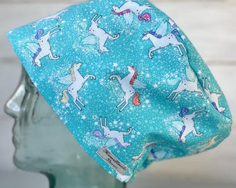 Bonnet de la Reine des neiges pour salle d'opération chirurgicale : coton fabriqué à la main au Royaume-Uni