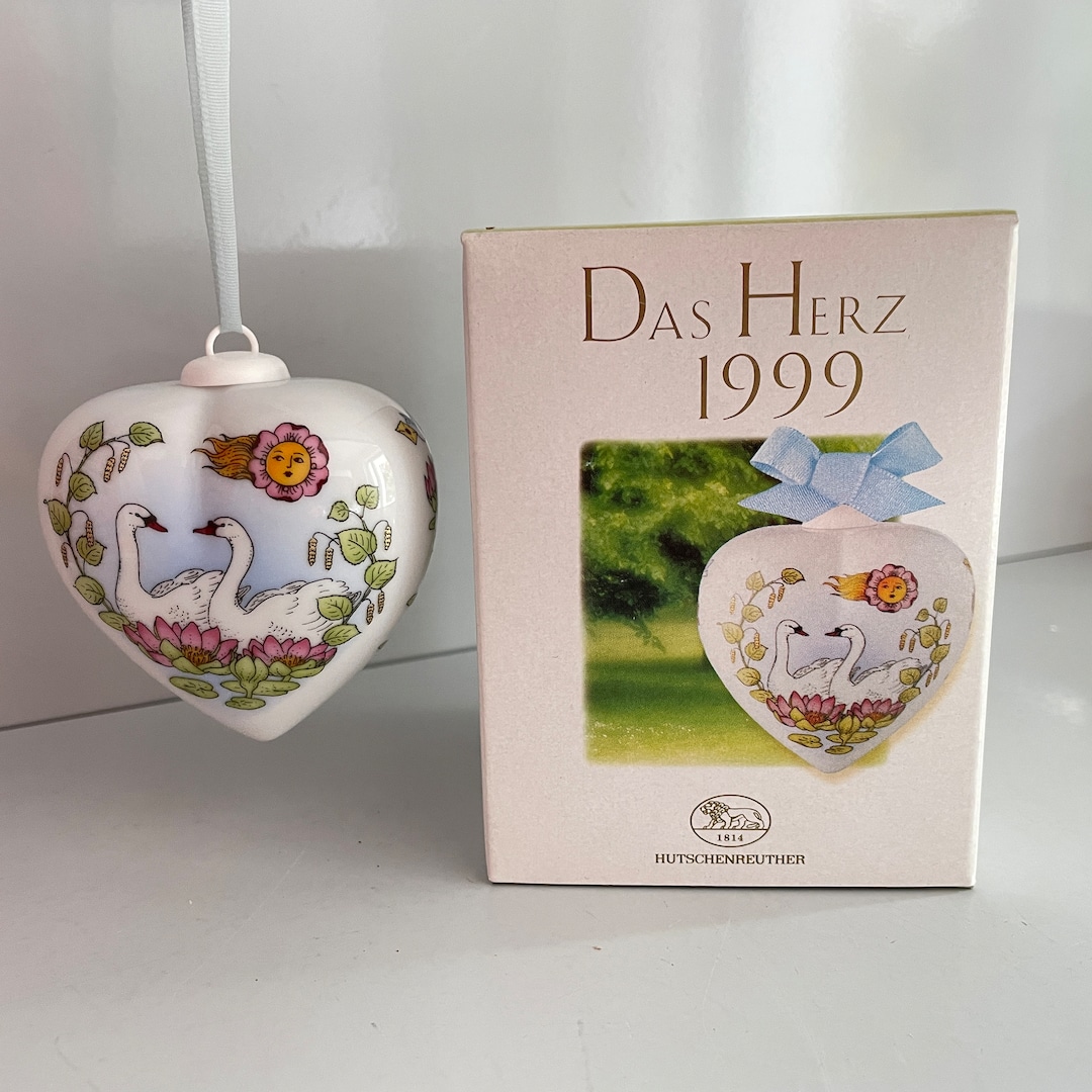 Hutschenreuther Cuore In Porcellana 2001 Design Ole Winther, Prima Scelta In Confezione Originale - Pezzo Da Collezione - 2