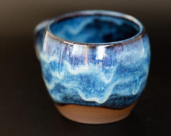 Handmade Blue Ceramic Mug – Artisan Pottery Tea Cup