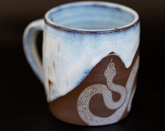 Handmade Snake Ceramic Mug