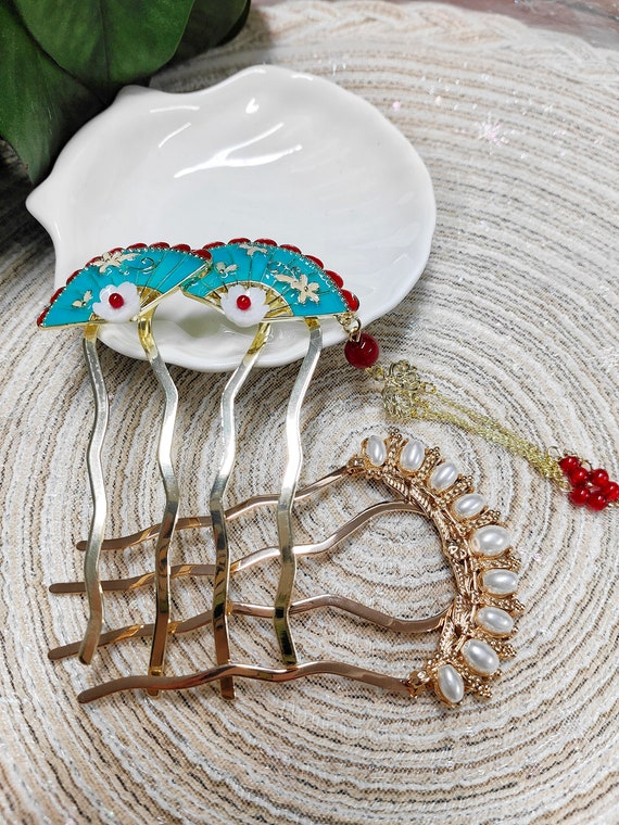 Haarklammern Mit Blauen Augen – Vintage-Haarschmuck Für Frauen & Mädchen (Set)