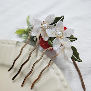 Festive Haircome, Gifts,  Flower Hair Stick, Vintage Flower Hairpin, Hanfu Tassel Hair Forks, Wedding Hair Accessories