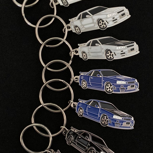 Nissan Skyline R34 GTR Keychain