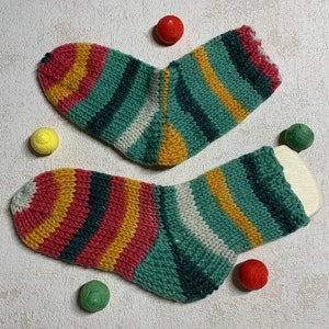 Children&#39;s socks size 20/21, hand-knitted stockings, cuddly socks