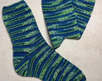 Socken Größe 42/43, handgestrickte Strümpfe B-Ware