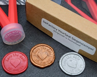 Seal stamp "Save the date" customizable Date Wedding Invitation individual Celebration Silicone Stamp Set Wax Seal Letter Seal