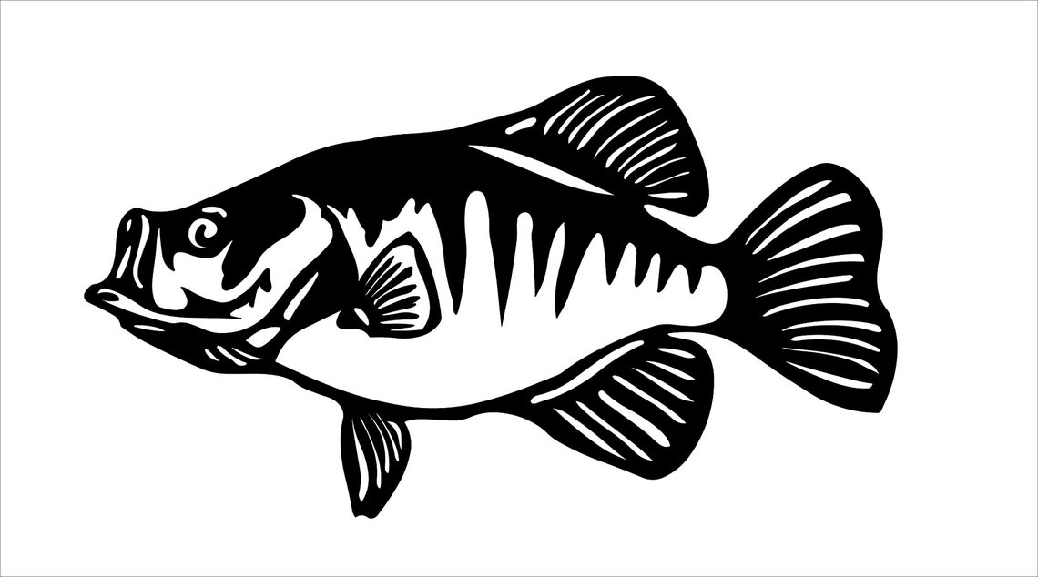 Crappie Plasma Cut File Fish SVG DXF Plasma Cut File Fishing Etsy