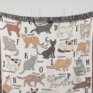 Cats Blanket, Gift for Cat Lovers, Cat Mom Cat Dad Gift, Cat Lover Gifts, Cat Gift Blanket, Cat Art Decor Wall Tapestry, Woven Throw Blanket