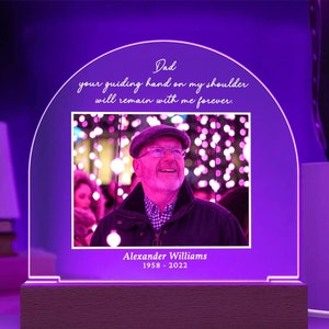 Memorial Plaque, Memorial Photo Plaque, Sympathy gift Loss of Father, Loss of Husband, Loss of Mother, Unique Sympathy Gift, Condolence Gift