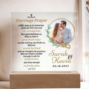Son and Daughter In Law Gift from Parents, Wedding Gift for  Son, Gift for Son on His Wedding Day, Son Gift from Mom Dad Wedding Christian