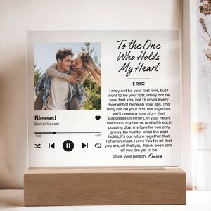 Acrylic Song Plaque, Gift for Him, Boyfriend Girlfriend Gift, Song Plaque, Song Music Plaque Custom, Anniversary Gifts, Custom Song Plaque
