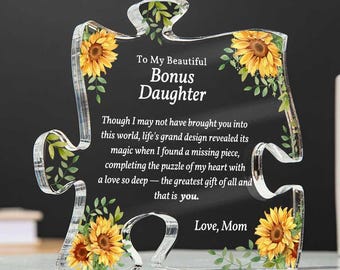Bonus Daughter Gift, Adoption Day Gift to Stepdaughter, Bonus Adopted Daughter Gift from Mom Dad, Stepdaughter Adoption Gift, Step daughter
