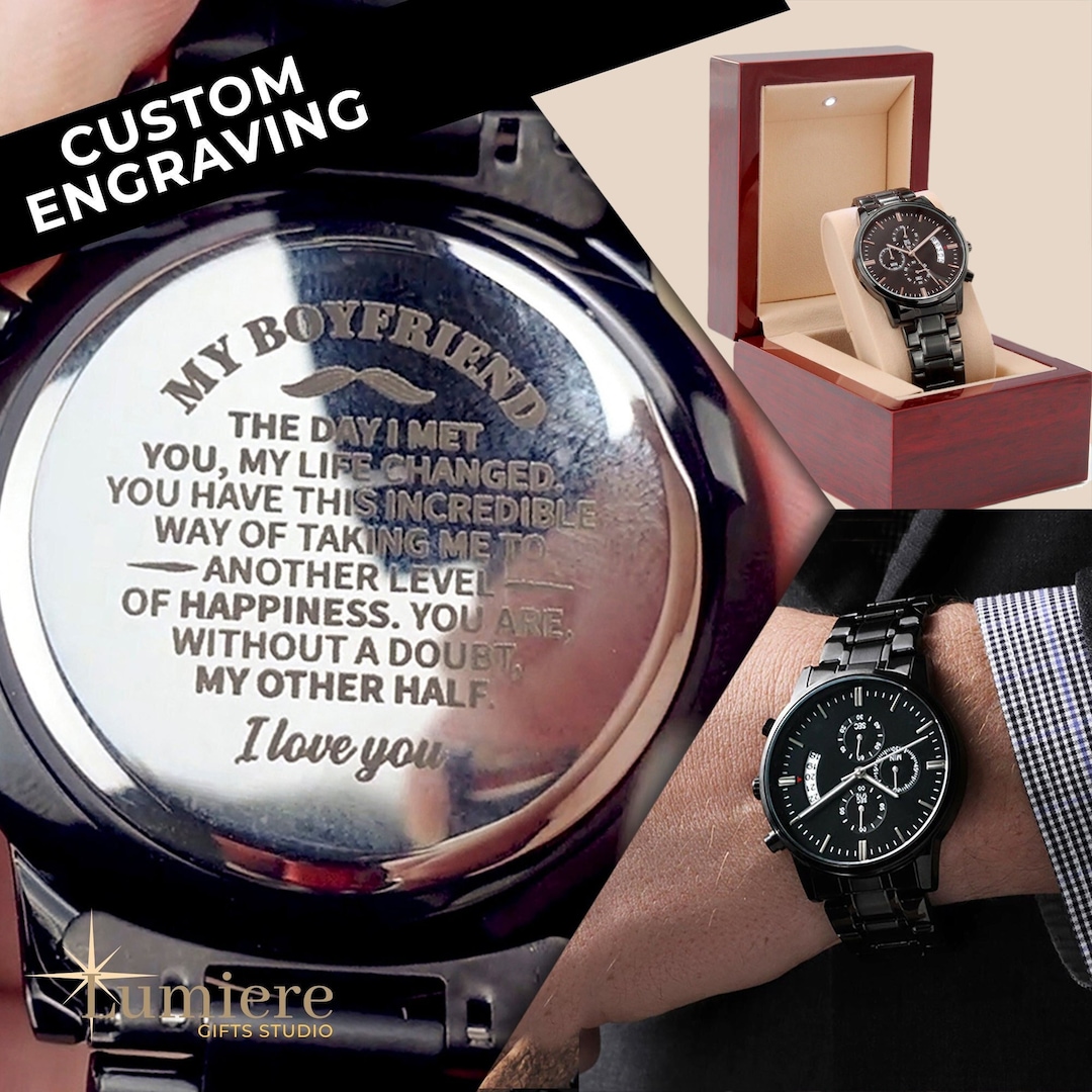 Engraved Watches Is A Watch A Good Gift For Boyfriend Cute Watch