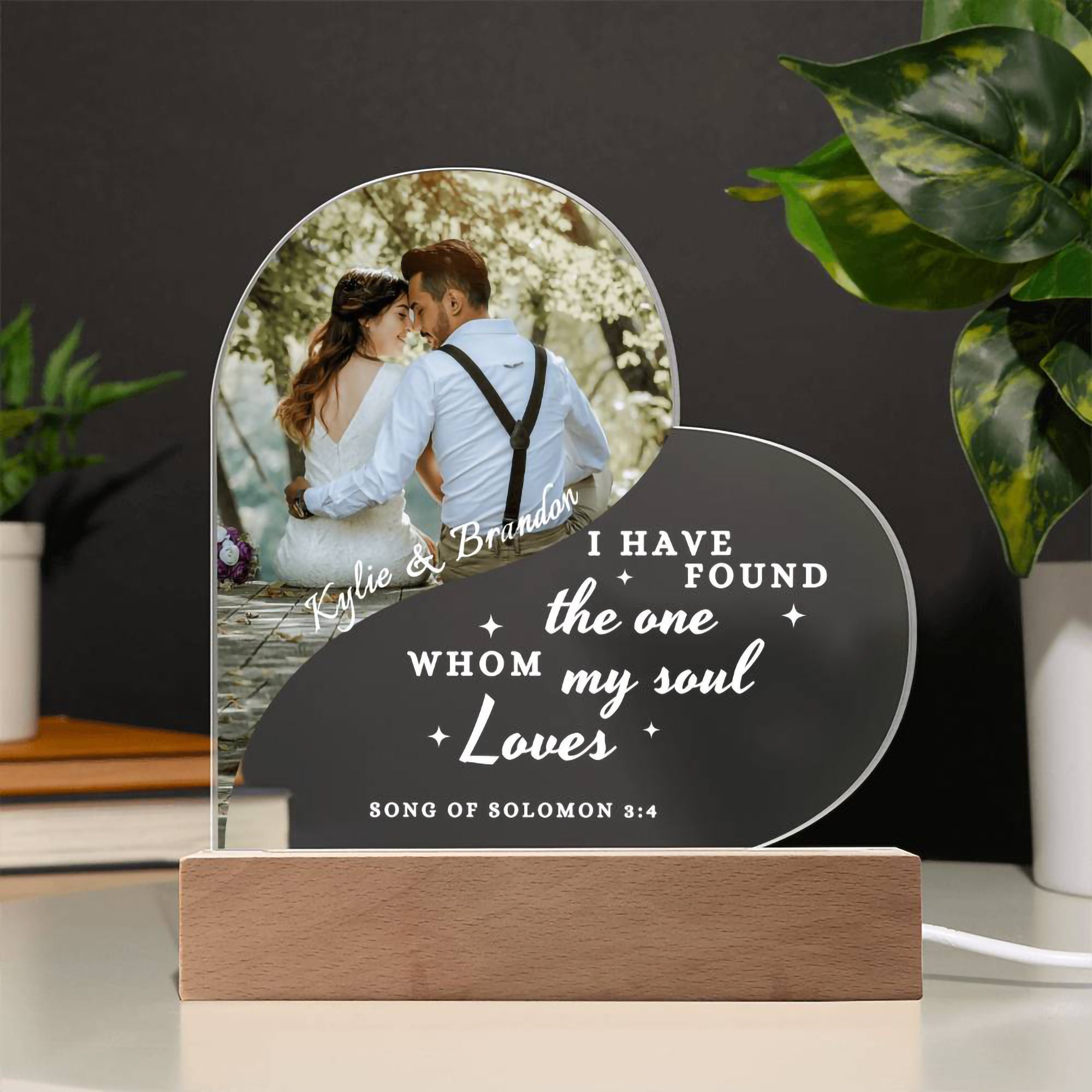 Acryl Schild 'Ich Liebe Dich' In Herzform - Mit Lasergravur Für Valentinstag & Jahrestag