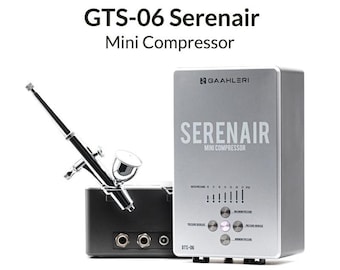 Professional Airbrush Kit with Mini Compressor, 15 L/min & Vibration Control