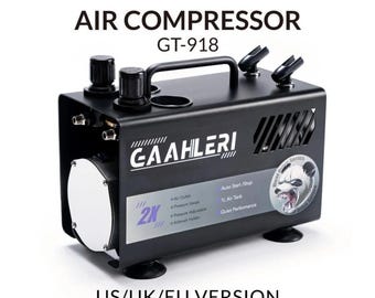 Gaahleri Airbrush Painting Kit with Compressor Air Tank 1L Dual Various