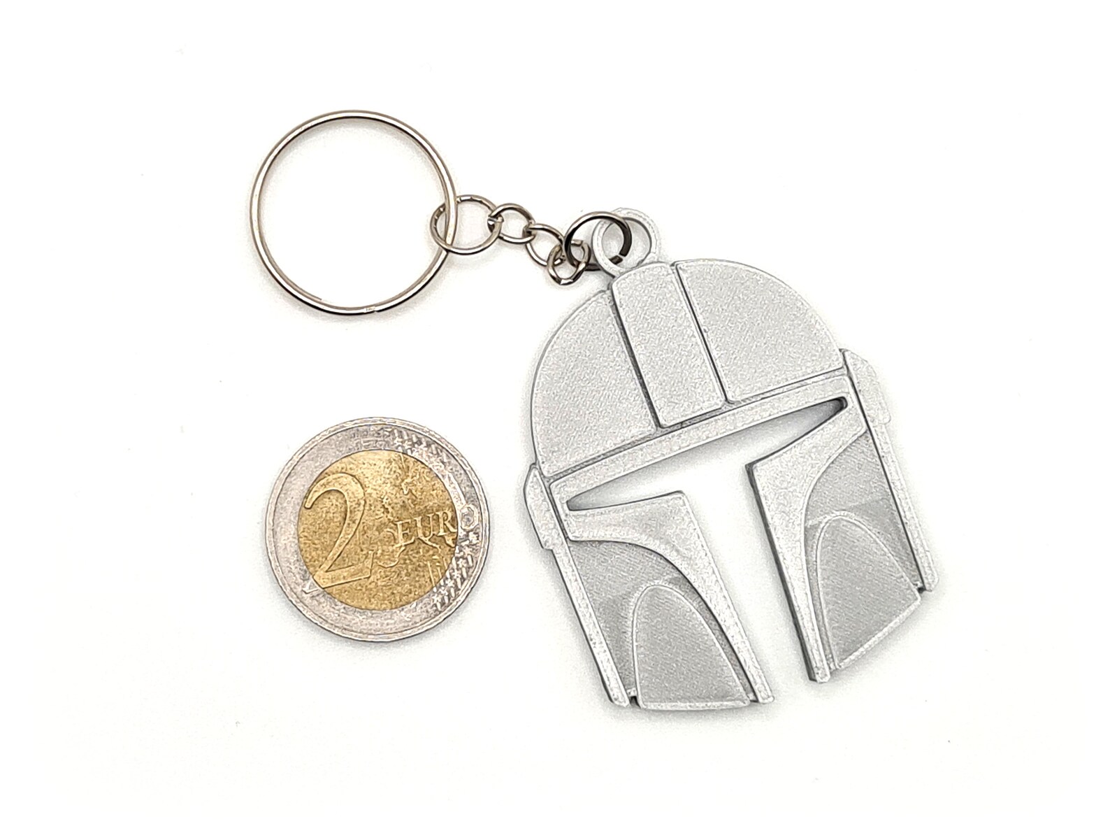 3D Printed Mandalorian Helmet Keychain From the Mandalorian Etsy