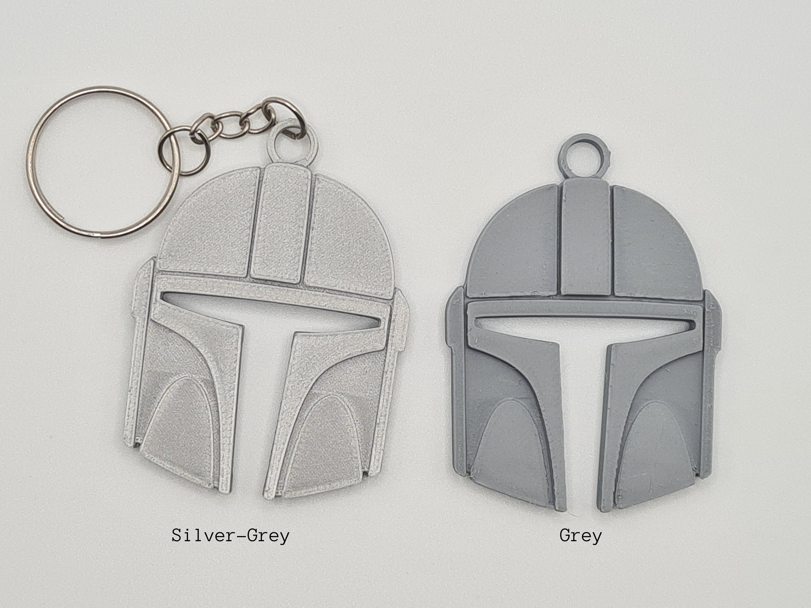 3D Printed Mandalorian Helmet Keychain From the Mandalorian Etsy