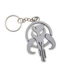 3D Printed Mandalorian Mythosaur Skull Sigil Keychain from The Mandalorian