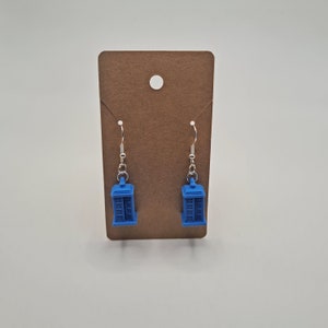 3D Printed TARDIS Earrings from Doctor Who image 4