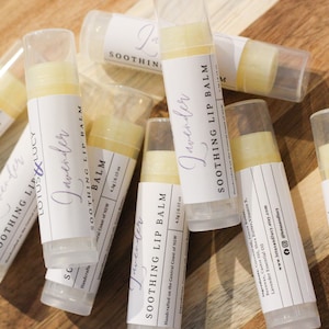 All natural soothing lip balm | Lavender Scent | Pure Essential Oil