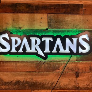 Podświetlany LED znak ścienny z logo sportowym, znak barowy, piłka nożna, dekoracja