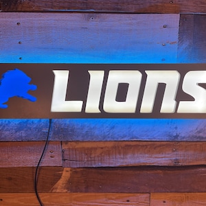 Custom LED Logo Mascot Lighted Wall Sign, Football