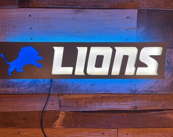 Custom LED Logo Mascot Lighted Wall Sign, Football