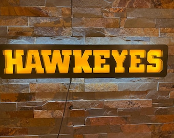 Custom Sports Logo LED Lighted Wall Sign, Bar Sign