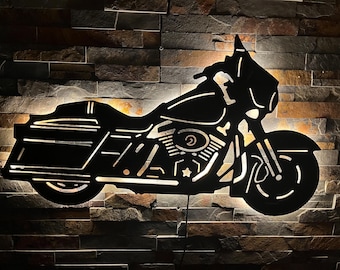 Aangepast led-verlichtingsbord motorfiets, barbord