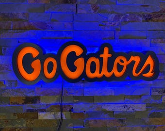 Custom Sports Logo LED Lighted Wall Sign, Bar Sign,Man Cave Garage