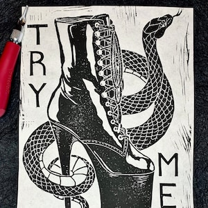 Try Me | Snake+Pleasers Heel