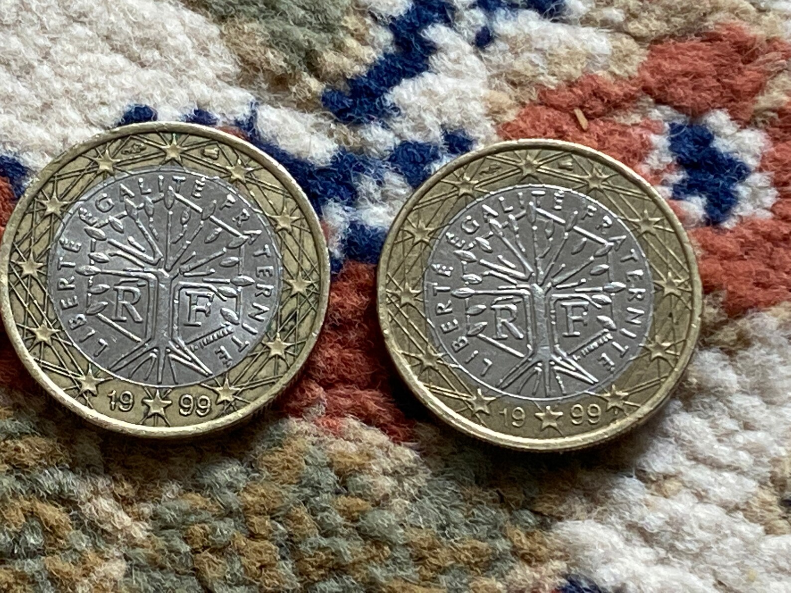 Zeldzame 1 Euromunten uit Frankrijk1999 Etsy Zeldzame 1 Euromunten uit Frankrijk1999 Etsy