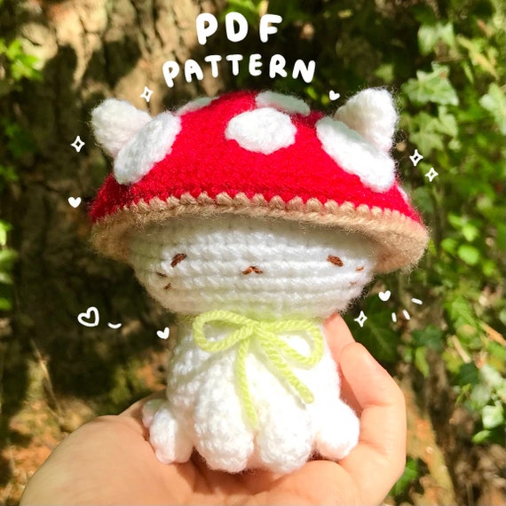 Mushroom Crochet Plush Pattern, Crochet Patterns Mushroom Plush, Mushroom  Plushie Amigurumi Pattern, Kawaii Amigurumi Mushroom Pillow Pdf 