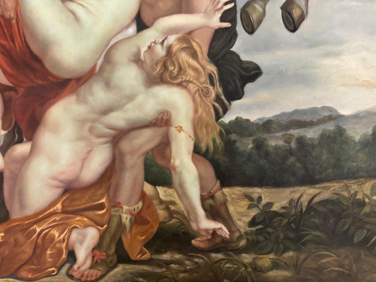 Rubens, De ontvoering van de dochters van Leucippus door Castor en Pollux,  groot olieverf op doek - Etsy België, image size:1200x900