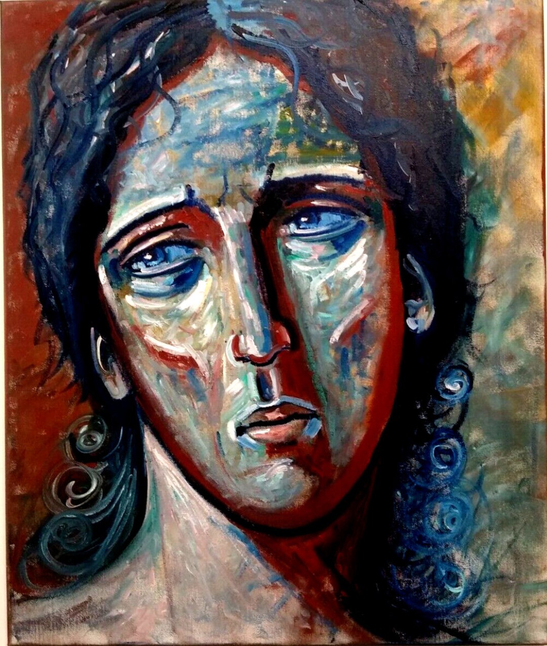 WOMAN Portrait Oil Painting on Canvas / Figure Woman Oil Etsy