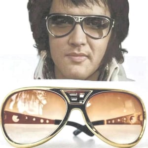 エルヴィス　サングラス Elvis Presley TCB Gold Sunglasses - Graceland Official Store