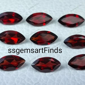Garnet Marquise Faceted 10x5 mm Mozambique Garnet Marquise Cut  - Garnet Loose Stone -january birthstone AAA Quality Stones