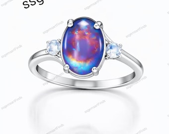 Bague D'humeur Changeante De Couleur, Argent Sterling 925, Cadeau Personnalisé Pour Elle, Petite Amie, Femme, Bijoux De Bien-être émotionnel, Accessoire De Mode - France