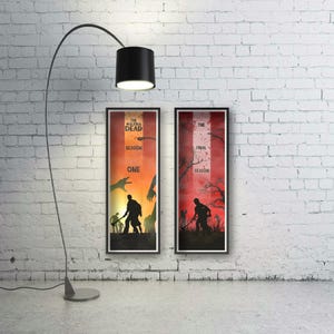 The Walking Dead Spiel: Poster Set | Clementine und Lee | Clementine und A.J. | The Walking Dead