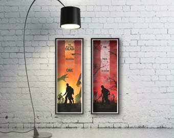 The Walking Dead Game Poster Set: Clementine & Lee, Vertical Prints