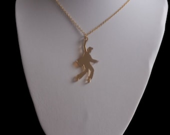 Spiegel Anhänger Kette, Rock and Roll, 50er Jahre, Elvis Art, Scherenschnittkette