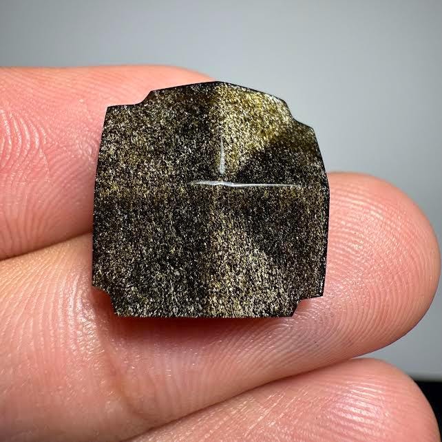 十字架に輝く美しい黒曜石のペンダント - Etsy 日本