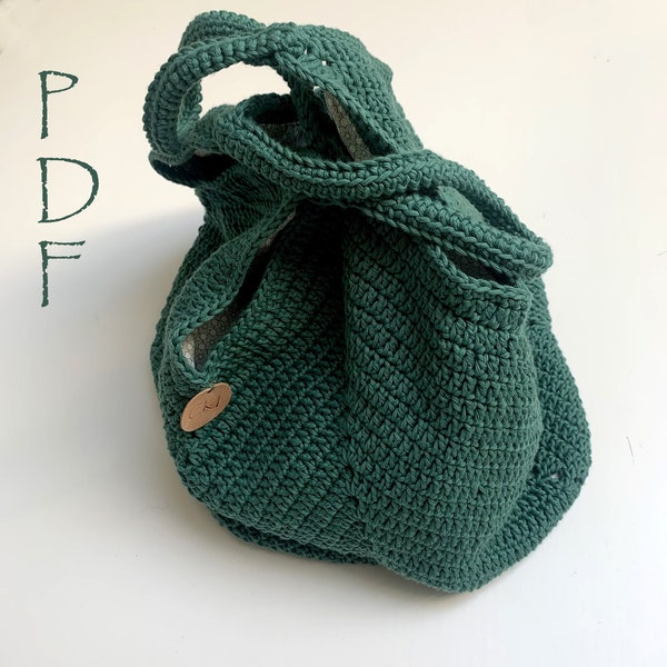 Chevron shoulder bag, crochet tulip bag, crochet bag pattern, instant download, crochet granny bag, easy crochet pattern, DIY crochet bag