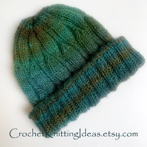 Wool Knitted Beanie Pattern: Easy DIY Hat (PDF Download)